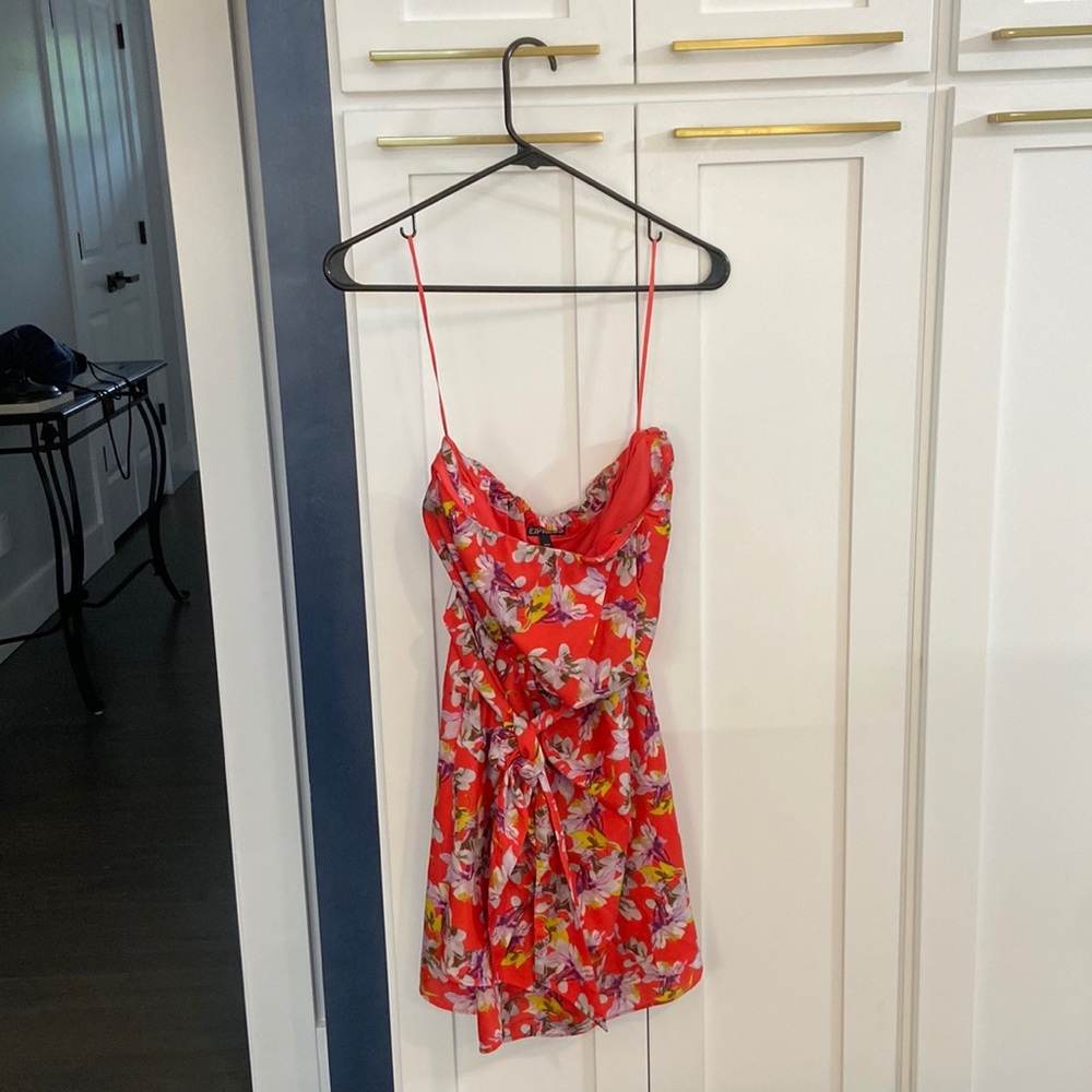 Express floral mini dress